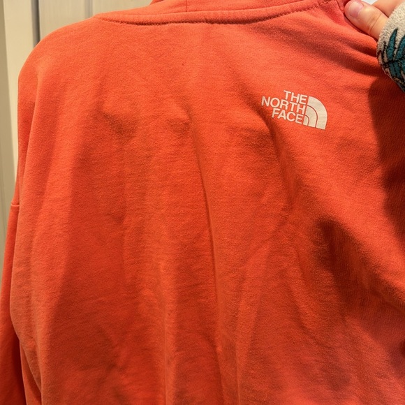 North Face Never Stop Exploring Emberglow Orange Hoodie - Picture 3 of 4